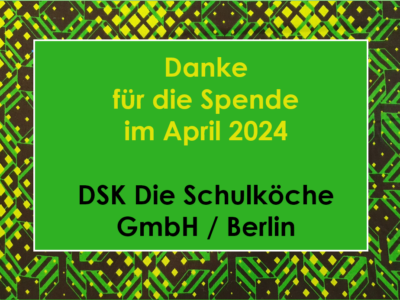 Die Firma „DSK Die Schulköche GmbH“ unterstützt die Heritage Academy in Boabeng / Ghana