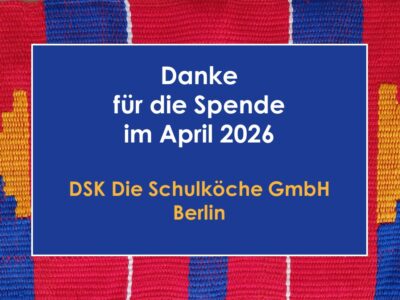 Die Firma „DSK Die Schulköche GmbH“ unterstützt die Heritage Academy in Boabeng / Ghana